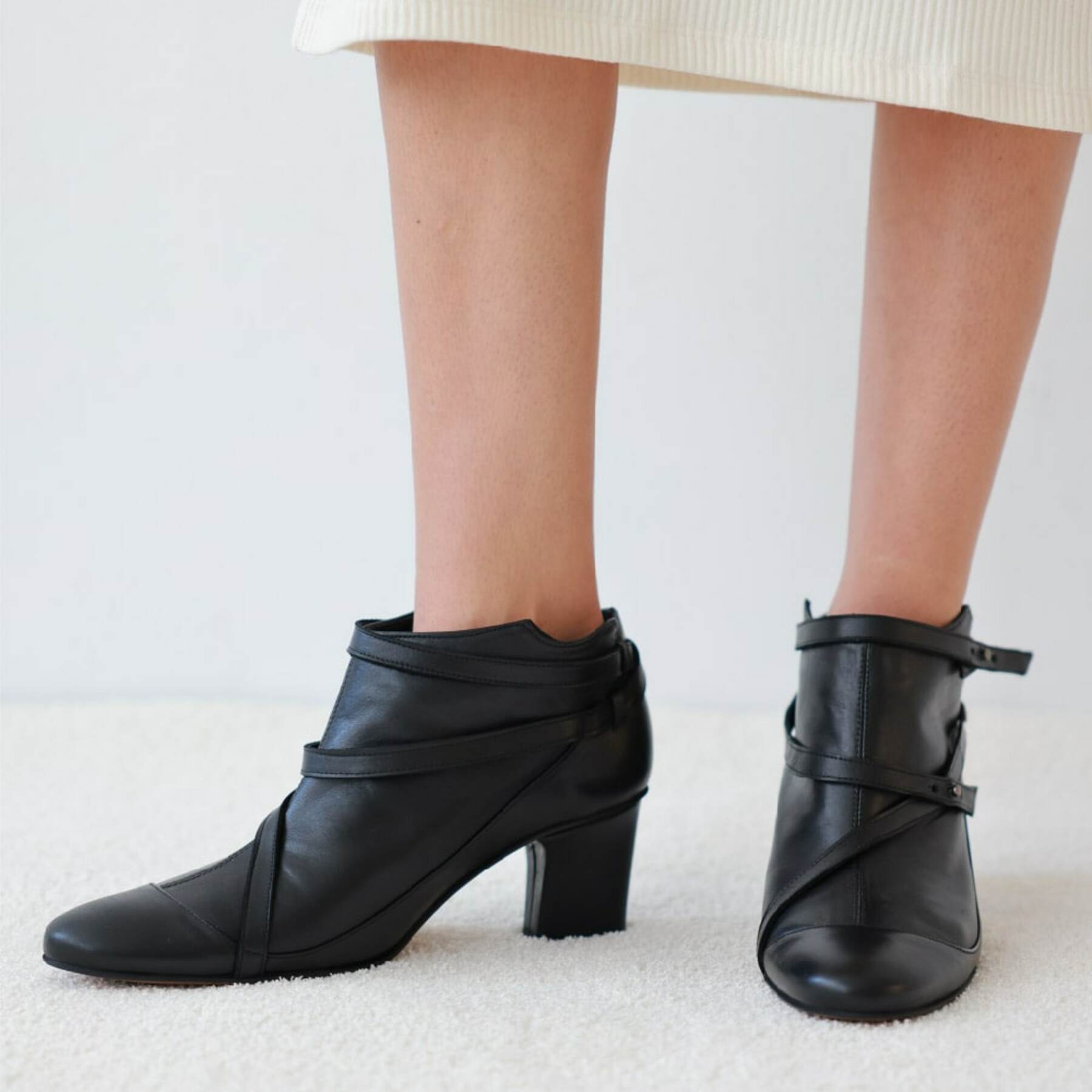 Ankle Boots Botin Tacon Piel Soft Zara Egina Mid-heel Ankle Boot
